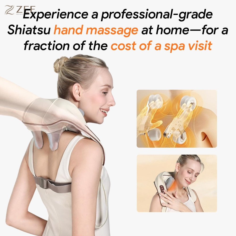 Cordless Deep Tissue  Neck & Shoulder Massager with Heat