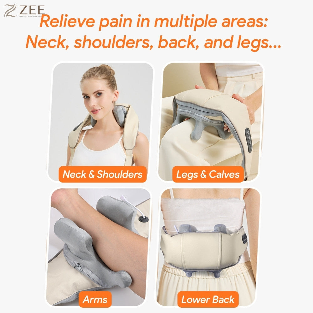 Cordless Deep Tissue  Neck & Shoulder Massager with Heat