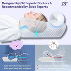 ZEE Ergonomic Contour Memory Foam Pillow