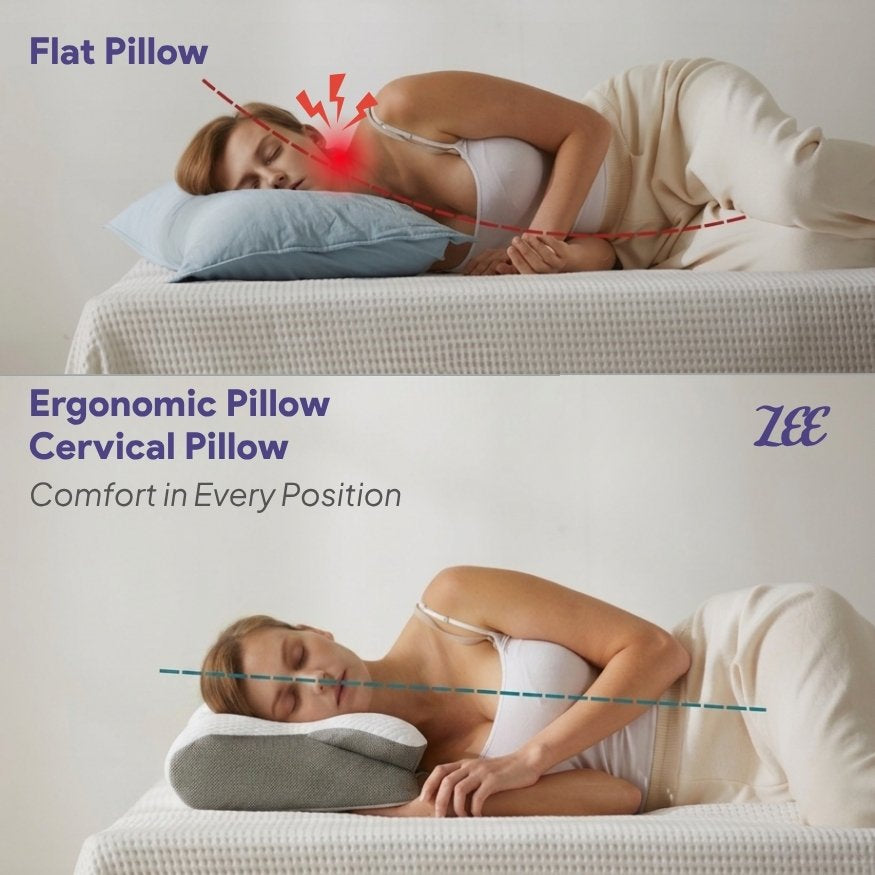 ZEE Ergonomic Contour Memory Foam Pillow