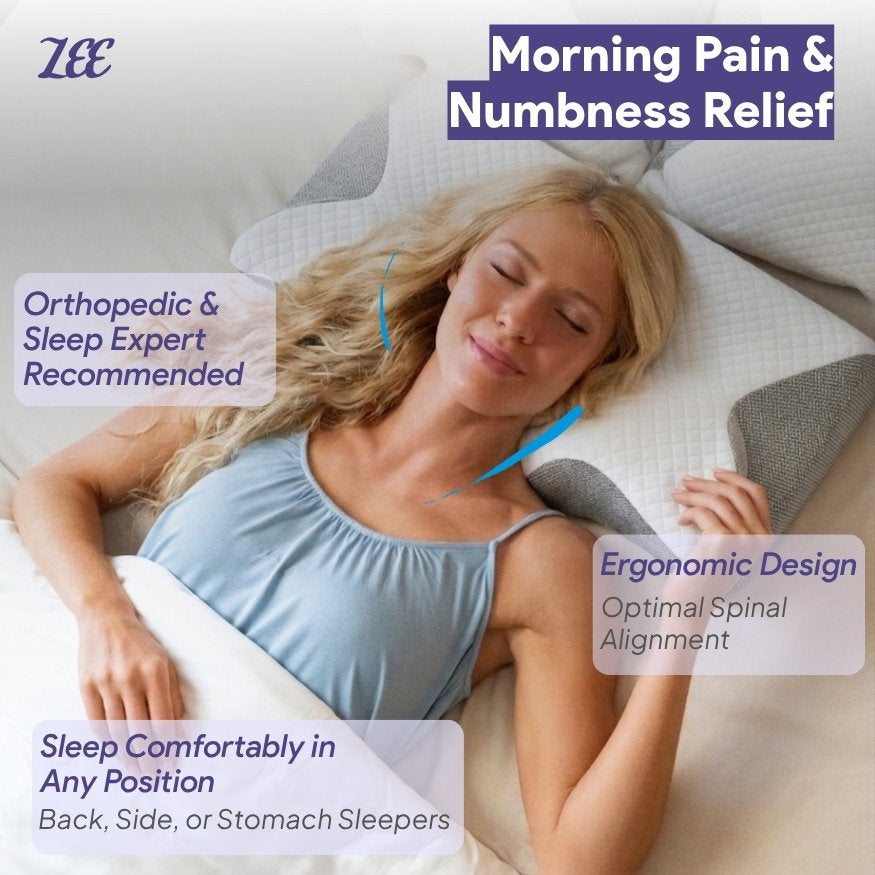 ZEE Ergonomic Contour Memory Foam Pillow