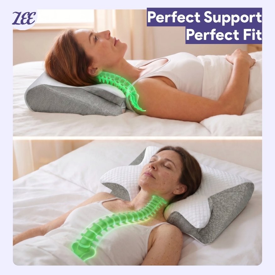 ZEE Ergonomic Contour Memory Foam Pillow
